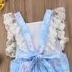 UK Newborn Infant Baby Girl Flamingos Lace Romper Jumpsuit Sunsuit Summer Outfit