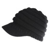 Womens Knit Baseball Cap Open Ponytail Hat Mens&Womens Cap Ski Sports Cap