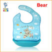 Lovely Infant Baby Kids Silicone Cartoon Bib Baby Lunch Feeding Bibs Waterproof