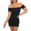 Womens Off Shoulder Bodycon Bandage Party Evening Cocktail Short Mini Dress I