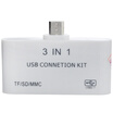 Fobo Kappa F0025 Multifunction Mobile OTG Card Reader Multi USB U disk SD Card TF Card Dual USB Powered Mini Adaptor Three in One