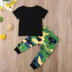 Newborn Toddler Baby Boy Tops T-shirt Pants Camo Outfits Clothes Set 0-3T