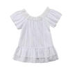 Princess Girls Dress Baby Kids Lace Floral Off shoulder Pageant Party Dress