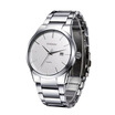 CURREN Vintage Wristwatch Simple Dial Plate Stainless Steel Watch with Calendar