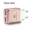Cafele EU Plug Dual USB Charger DC 5V 24A 12W Universal Portable Travel Wall Adapter Mobile Phone Charger for iPhone Laptop