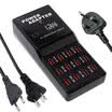12 puertos USB 60W 12A Cargador USB multipuerto para estación de carga de escritorio con tecnología inteligente de IC para dispositivos alimentados por USB