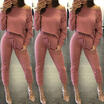 Womens Off Shoulder Long Sleeve Ripped Playsuits Ladies Casual Long Jumpsuit