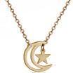 YISHIZHIAI Star Moon Pendant New Necklace Clavicle Necklace Fashion Womens Accessories 4496