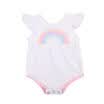 Newborn Baby Girls Kid Rainbow Romper Jumpsuit Bodysuit Sunsuit Clothes Outfits