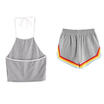 Fashion Women 2Pcs Yoga Suit Workout Gym Running Sports Vest Shorts Athletic Set