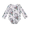 Newborn Baby Girls Floral Unicorn Long Sleeve Romper Jumpsuit Clothes US Stock