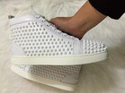 Fashion Designer Studded Spikes Flats shoes Red Bottom Shoes For Men&Women Party Lovers Genuine Leather Sneakers