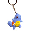 Pocket Monsters 3D Pokemon Cartoon PVC Keychain Rubber Figure Keyring Ornament Mini Pendant Pikachu Toy Accessories