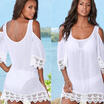 Women Lace Crochet BathingSuit Bikini Swimwear Cover Up Beach Dress Sundress