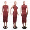 AU Women Bandage Bodycon Sleeveless Evening Party Cocktail Lace Short Dress
