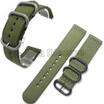 18202224mm Nylon Fabric Canvas Wrist Watch Band Strap Military Classic Buckle