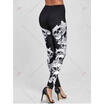 US Women Yoga Fitness Leggings Running Gym Stretch Sports Skull Printed Trousers