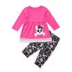 Toddler Kids Baby Girl Floral Top T-shirt Dress Pants Legging Outfit Set Clothes