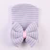 Newborn Baby Girl Infant Colorful Striped Bowk Cap Hospital Warm Soft Beanie Hat