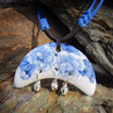 NeillieN Chinese style necklace Creative handmade gifts Peony clothing Ceramic vintage jewelry