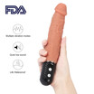 Realistic Dildo Vibrators for Women Sleek Vibrator with Realistic Penis Sleeves Firm Head Veined Shaft for Pleasurable Internal