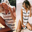 WOMENS HOODED CROCHET BIKINI BEACHWEAR COVER UP BEACH DRESS SUMMER BATHING SUIT