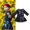 Newborn Infant Baby Girl Floral Long Sleeve Party Pageant Prom Bow Dress Clothes