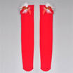 Women XMAS Halloween Skeleton Costume Blood Stained Over Knee Socks Stockings