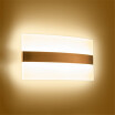 Baycheer HL484507 Golden Finish Post Modern Acrylic 1102" Long Led Wall Sconce in Warm Light