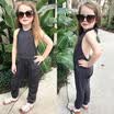 Fashion Kids Baby Girl Jumpsuit Bodysuit Romper Playsuit Long Trousers Outfits C