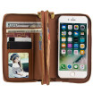 New iPhoneX Mobile Phone Holster 2in1 Multi-function Card Flip Wallet Shell Brown