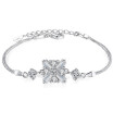 Clear CZ Cubic Zirconia Charm Bracelets For Women Female Ladies Classic Bride Fashion Party Jewelry Gifts K17