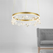 Baycheer HL487599 Personality Exclusive Post Modern LED Crystal Ring Chandelier 2362 WHITE LED