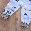 Newborn Kids Toddler Baby Boy Girl 3Pcs Outfit T-shirt TopsPantsHat Set 0-18M