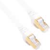 Sanba SANBAO CAT-715W seven class of pure copper-plated double-shielded flat cable white 15M