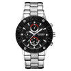 New Black Mens Skeleton Wristwatch Stainless Steel Antique Steampunk Casual Automatic Skeleton Mechanical Watches Male