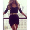 Women Bandage V Neck Slim Bodycon Evening Cocktail Party Short Mini Sexy Dress G