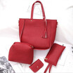 4pcs Women Girl PU Leather Handbag Shoulder Bag Tote Purse Satchel Clutch Hot