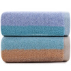 Sanli cotton yarn-dyed jacquard vertical bar towel 34 × 73cm soft water-absorbing wash towel mixed color 2 installed