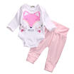 UK 2Pcs Baby Girls Newborn RomperPink Leggings Pants Outfits Clothing Set lxj