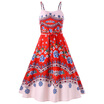 Print Spaghetti Strap Casual Dress