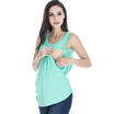 AU Sexy Women Nursing Tank Top Sleeveless Breastfeeding Clothes Sleeveless Vest