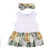 Kid Baby Girls Princess Pageant Wedding Party Flower Dresses Headband Sundress