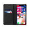 New iPhoneXS Max Mobile Shell Apple 8 Leather Case Clamshell Card Wallet Black