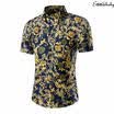Emmababy US Men Casual T-Shirts Slim Fit Short Sleeve Polo Shirt Tops Plus Size