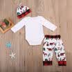 LITTLE MAN Baby Boy Infants Autumn Winter Clothe Tops RomperPants Hats Outfits