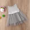 Vestido de cumpleaños para niñas Sin mangas Princesa Fiesta Vestidos de tutú Vestidos para niños