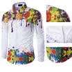 Fashion Mens Luxury Stylish Casual Dress Slim Fit T-Shirt Casual Long Sleeve Top