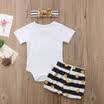 2Pcs Toddler Baby Boys Casual T-Shirt Tops Shorts Set Kids Clothes Outfits