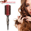 32mm Round Brush Natural Bristle Roller Comb With Non-slip Wood Handle Aluminum Round Comb for Hair Styling